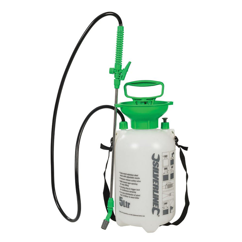 Silverline Pressure Sprayer 5Ltr 5Ltr 675108 Silverline  - Dynamic Drive