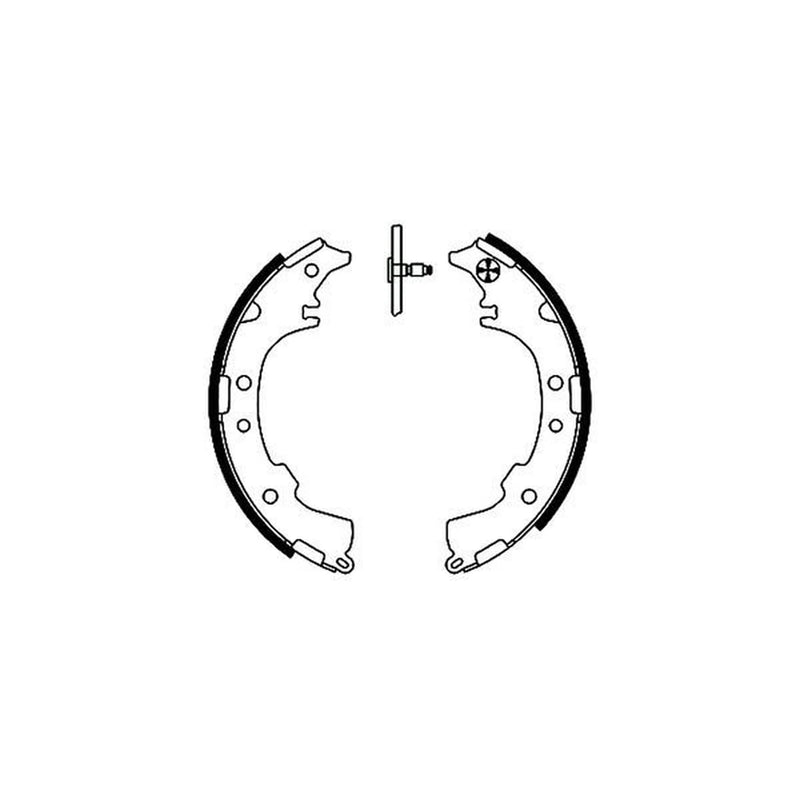 Mintex Brake Shoe Set Axle Kit fits Daihatsu Terios 1997-2006 1.3