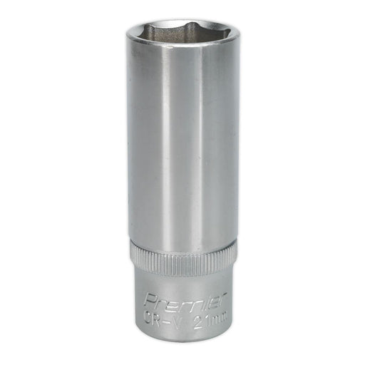 Sealey WallDrive Socket 21mm Deep 1/2"Sq Drive S1221D Sealey - Dynamic Drive