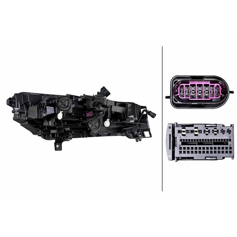 Hella Headlight Headlamp LED Left fits Skoda Enyaq Iv 2021 on