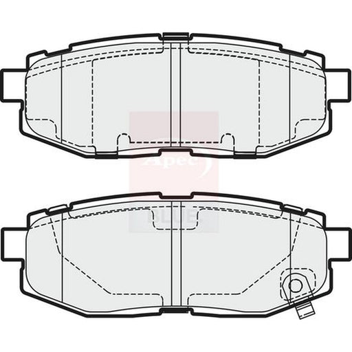 Apec Rear Brake Pad Set fits Subaru Brz 2012 on 2.0