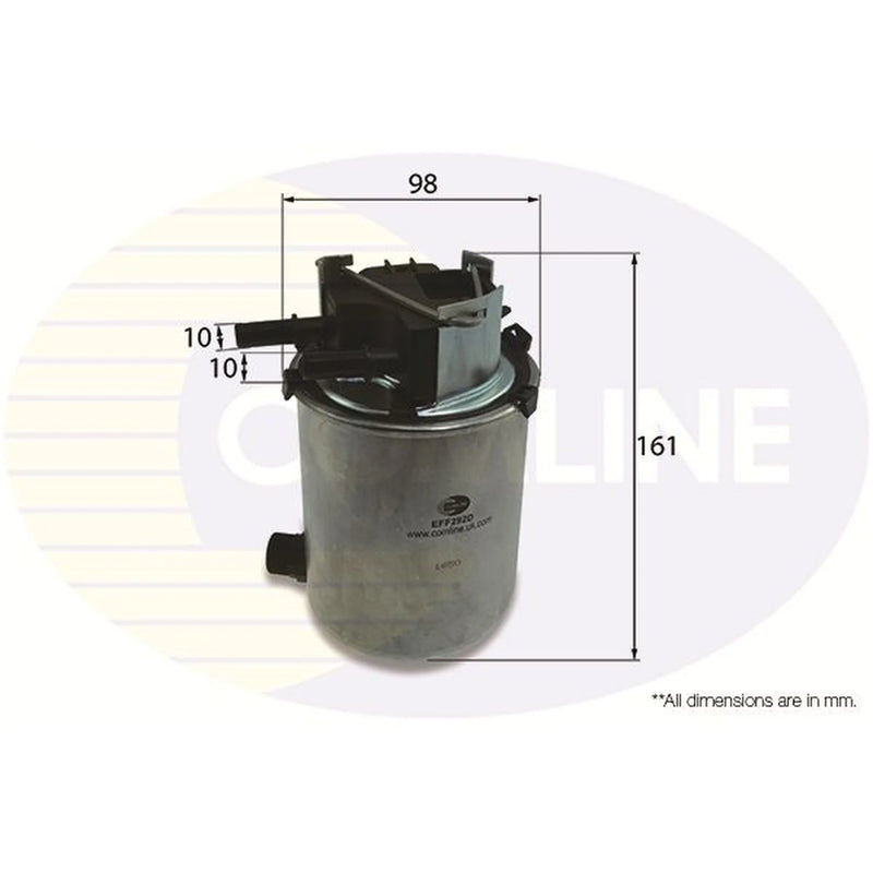 Comline Fuel Filter Element fits Nissan Qashqai I 2011-2013 1.6