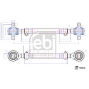Febi Control/Trailing Arm Rear 196636