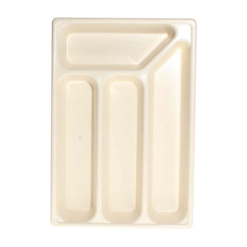Plastic Cutlery Tray with 4 Compartments 356 x 243mm (Barley White) AG - NN4 Online