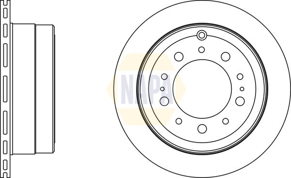 NAPA Brake Disc Set Vented