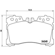 Brembo 4 x Front Brake Pad Set fits Lexus Ls 2006-2009