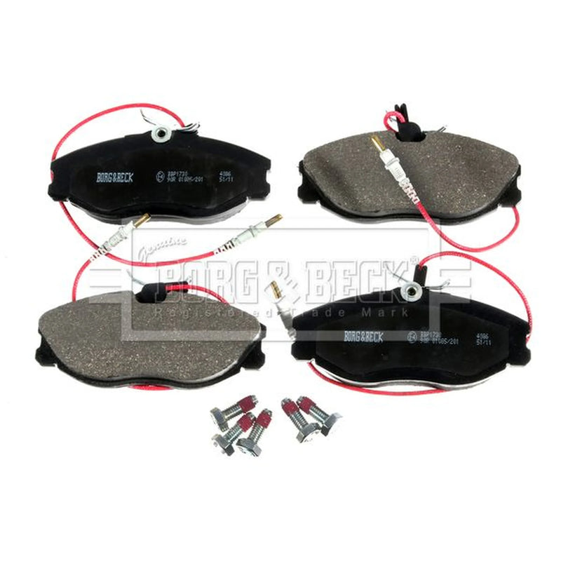 Borg & Beck Front & Rear Brake Discs & Pads fits Peugeot 607 2000-2010 2.0 2.2
