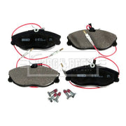 Borg & Beck Front Brake Vented Discs & Pads fits Peugeot 607 2000-2010 2.0 2.2