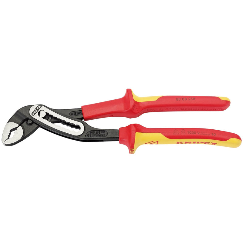 Draper Knipex Alligator 88 08 250UKSBE VDE Fully Insulated Waterpump Pliers, 250 Draper - Dynamic Drive