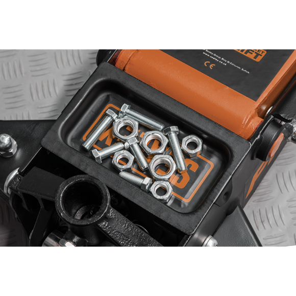 Sealey Trolley Jack 3 Tonne Rocket Lift Orange 3040AO Sealey - Dynamic Drive