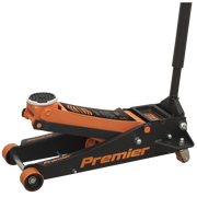 Sealey Trolley Jack 3 Tonne Rocket Lift Orange 3040AO Sealey - Dynamic Drive