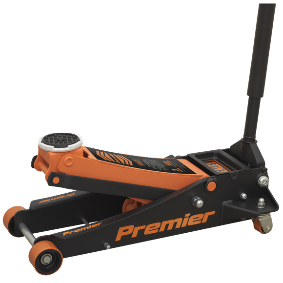 Sealey Trolley Jack 3 Tonne Rocket Lift Orange 3040AO Sealey - Dynamic Drive