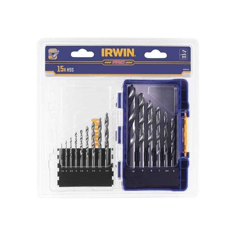 Irwin® HSS Pro Drill Bit Set, 15 Piece IRWIN® - Dynamic Drive