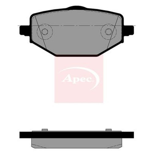 Apec Rear Brake Pad Set fits Renault Captur II 2020-2022