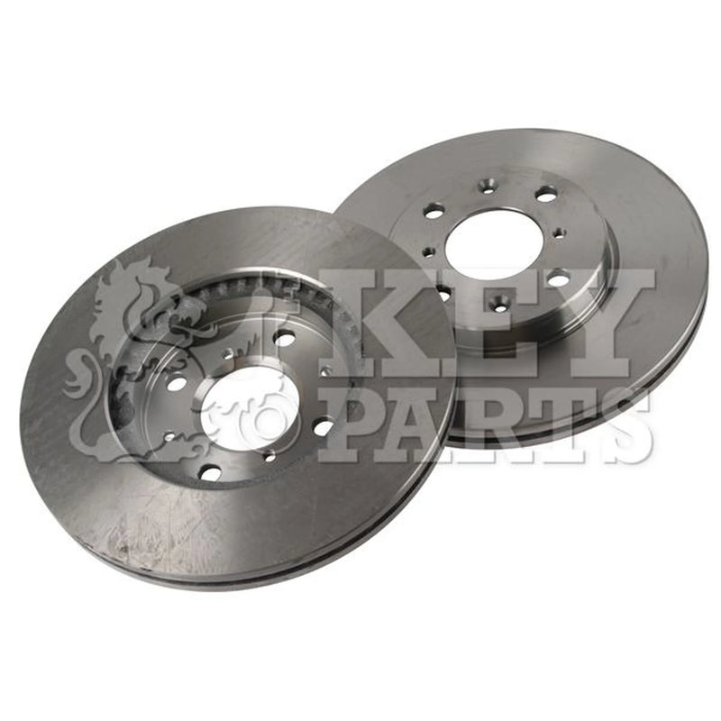 Key Parts 2 x Vented Front Brake Discs KBD4537-x2