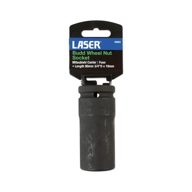 Laser Budd Wheel Nut Socket 3/4"D 19mm 6980 Laser - Dynamic Drive