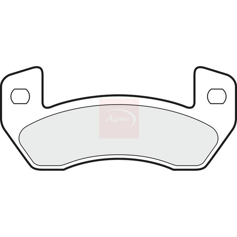 Apec Rear Brake Pad Set fits Aixam 400 2000-2002 0.4
