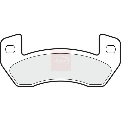 Apec Rear Brake Pad Set fits Aixam 400 2000-2002 0.4