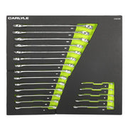 Carlyle Tools 19 Pc Metric 12 Pt Combination Wrench Set - image 1
