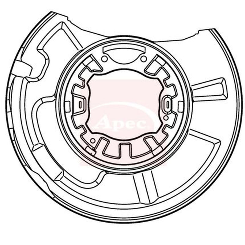 Apec Brake Disc Splash Guard Rear Left ASG1016