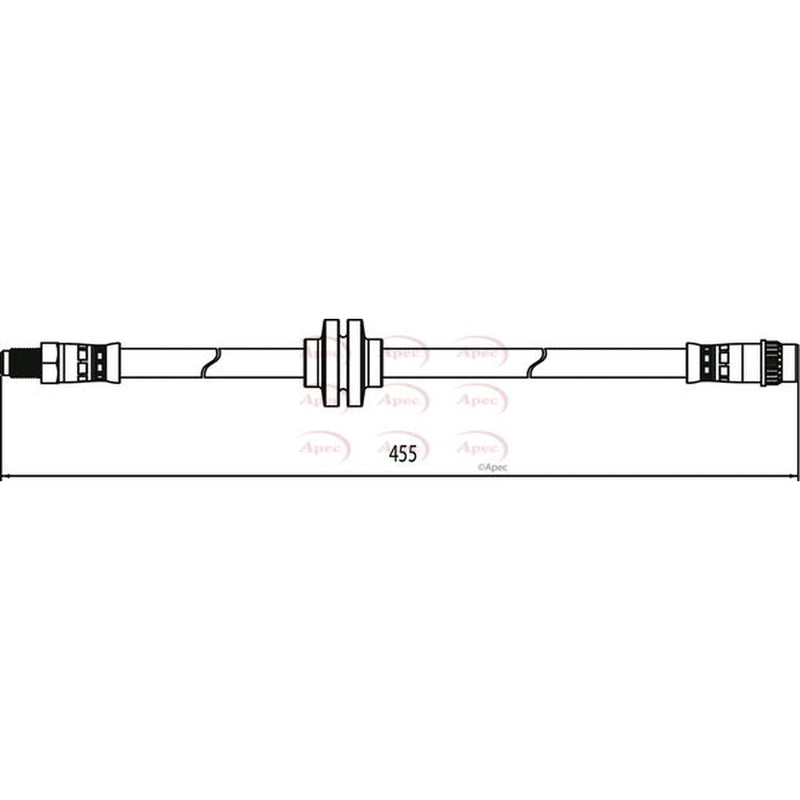Apec Brake Hydraulic Hose Line Front HOS4061