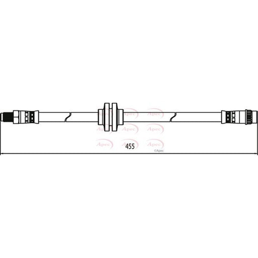 Apec Brake Hydraulic Hose Line Front fits Renault Grand Scénic III 2009-2016