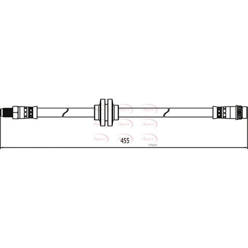 Apec Brake Hydraulic Hose Line Front HOS4061