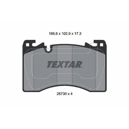Textar Front Brake Pad Set 2673001