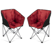 2x Kampa Dometic Tub Lightweight Folding Camping Chair Ember Red Kampa  - Dynamic Drive