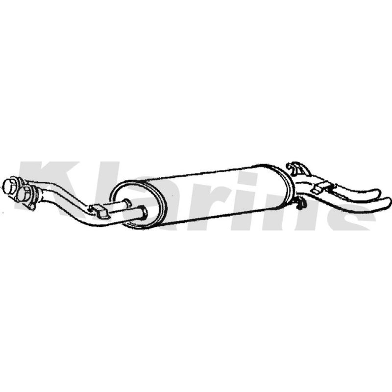 Klarius Box With Tail Pipe Rear fits Mercedes-Benz S-Class 1979-1985