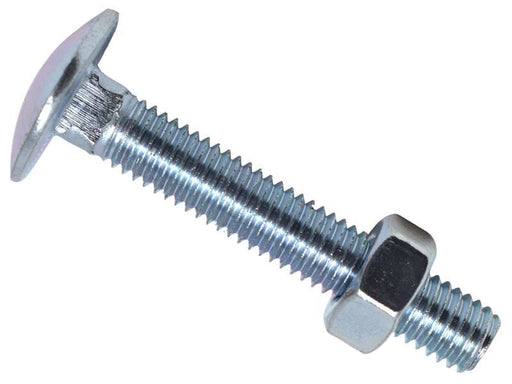 METALMATE Cup Square Hex Bolt & Nut ZP M8 x 50mm Box 25 METALMATE� - NN4 Online