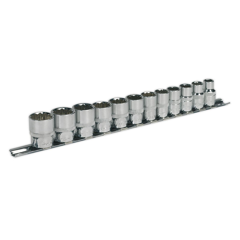 Sealey Premier Premier Socket Set 3/8"Sq Drive 12-point 12pc AK2682 Sealey Premier - Dynamic Drive
