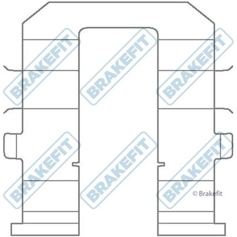 Apec Brake Pad Accessory Fitting Kit Rear fits Kia Sedona 2006-2015 2.2 2.7 2.9