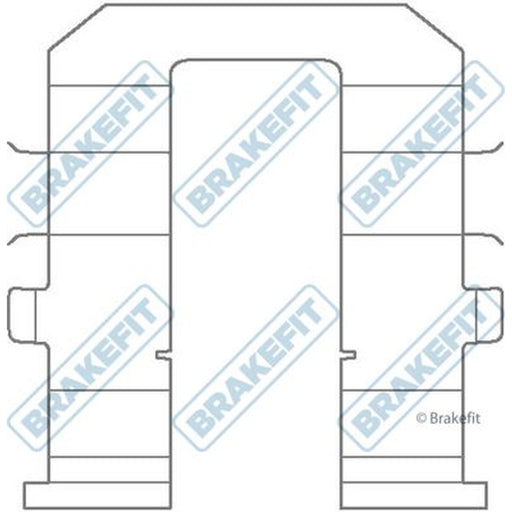 Apec Brake Pad Accessory Fitting Kit Rear fits Kia Sedona 2006-2015 2.2 2.7 2.9