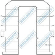 Apec Brake Pad Accessory Fitting Kit Rear BKT1332