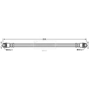 Borg & Beck Brake Hydraulic Hose Line inner BBH7671