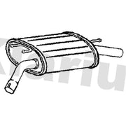 Klarius Box With Tail Pipe Rear fits Suzuki Liana 2002-2007 1.3 1.6