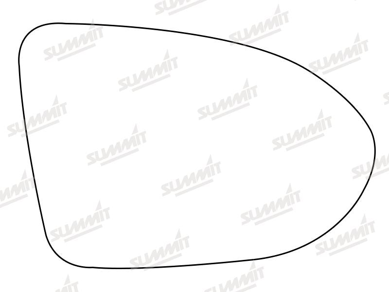 Summit Stick-On Aspheric Mirror Glass fits VW Passat 15 on RHS Summit - Bars 4 Cars