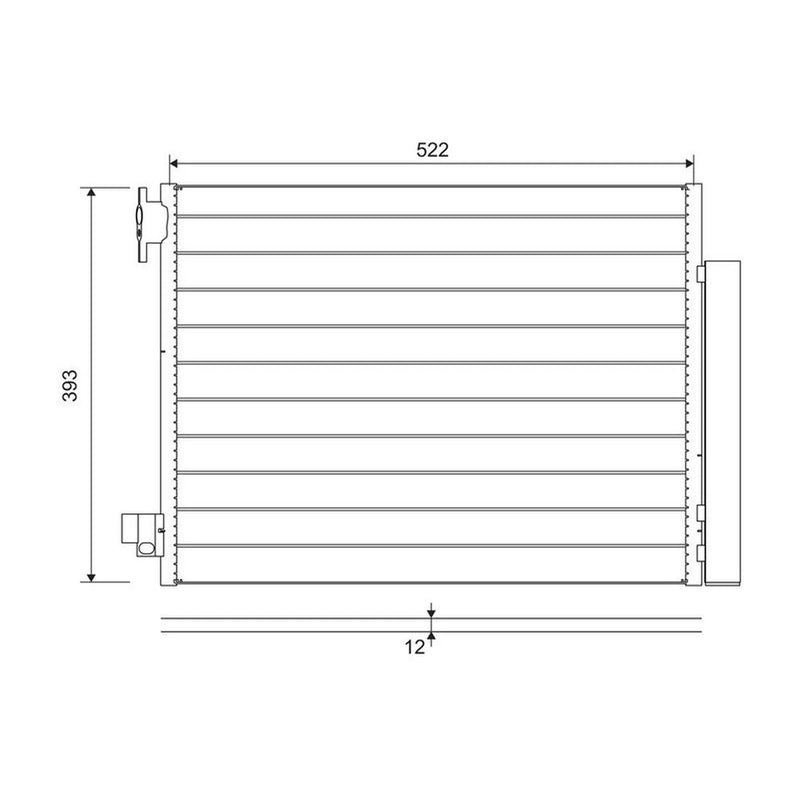 Valeo Air Conditioning Condenser 822636