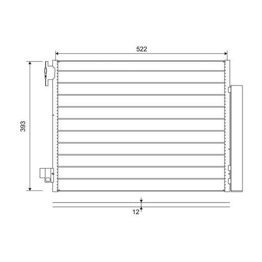 Valeo Air Conditioning Condenser 822636