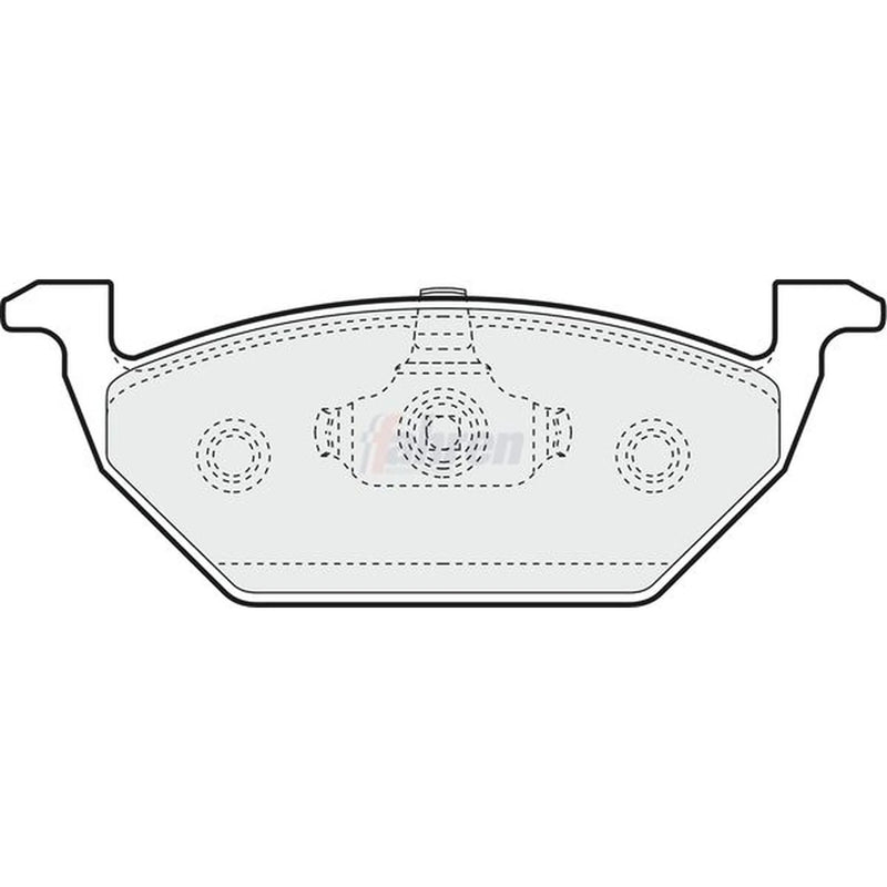 Fahren Front Brake Vented Discs & Pads fits VW Jetta IV 2010-2017 1.2