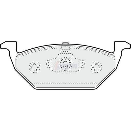 Fahren Front Brake Vented Discs & Pads fits VW Jetta IV 2010-2017 1.2