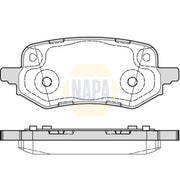 NAPA Rear Brake Pad Set fits Ford Puma 2019-2020 1.0 1.5
