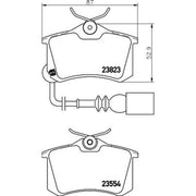 DON Rear Brake Solid Discs & Pads fits VW Lupo I 1999-2005 1.4