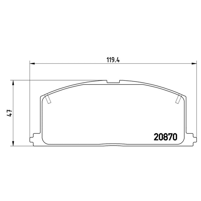 Brembo 4 x Front Brake Pad Set fits Toyota Camry 1982-1986 1.8 2.0