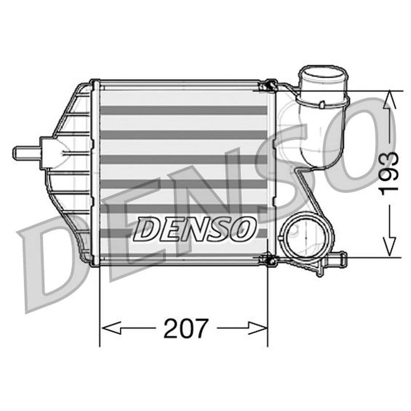 Denso Intercooler (Charge Air Cooler) fits Fiat Idea 2004 on 1.9