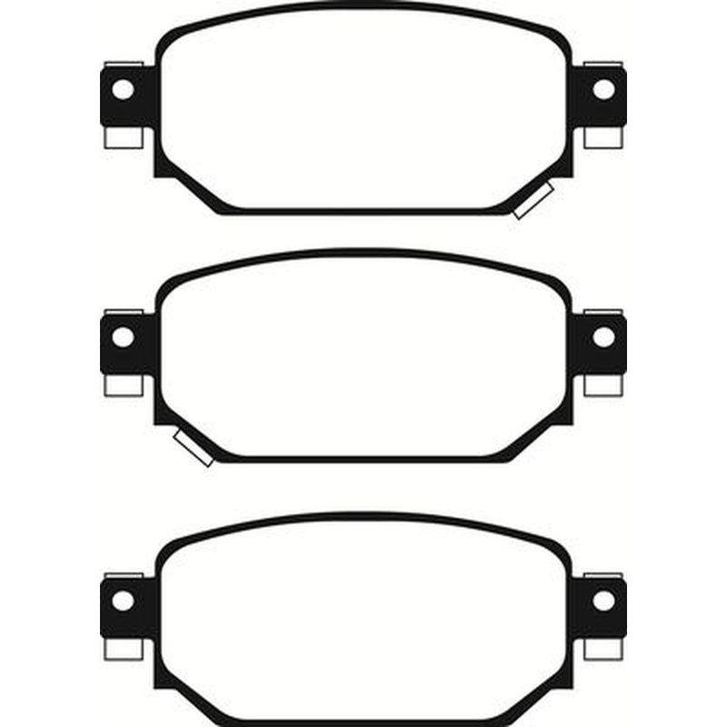 Abtex Rear Brake Pad Set fits Mazda 3 2013-2019 1.5 1.6 2.0 2.2