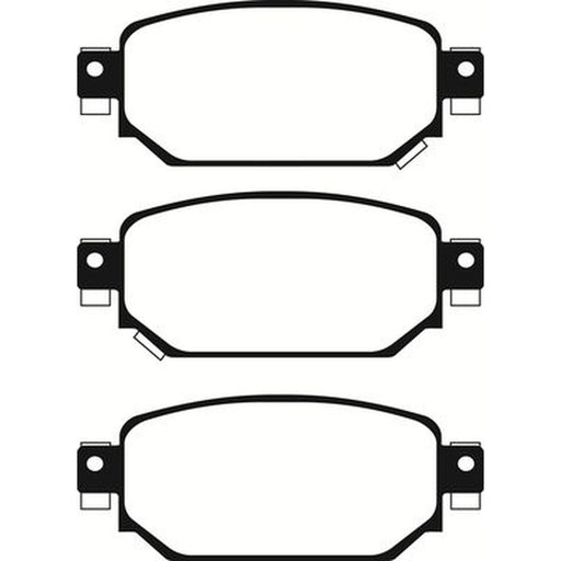 Abtex Rear Brake Pad Set fits Mazda 3 2013-2019 1.5 1.6 2.0 2.2