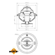 NRF Thermostat,Coolant 725138
