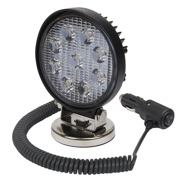 Sealey Round Worklight with Magnetic Base 27W LED LED3RM Sealey  - Dynamic Drive